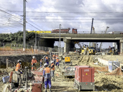 Image absente - [CDG EXPRESS] Réalisation d’une tranchée couverte de 600 mètres de long sous le RER B à Mitry-Mory dans le cadre du projet Charles de Gaulle Express